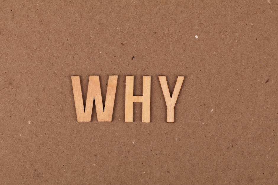 Wooden letters spelling 'WHY' on a brown cardboard background. Ideal for concepts of questioning and curiosity.